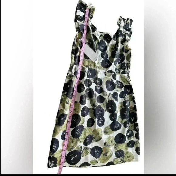 NWT Anthropologie LEIFSDOTTIR Women’s Silk Blend Ruffle Cap Sleeve Mini Dress 4 - Picture 10 of 10